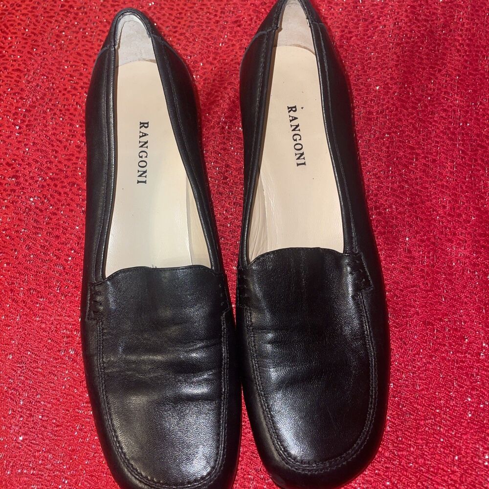 Rangoni Firenze Womens Shoes 9  Black Low Heel Made In Italy